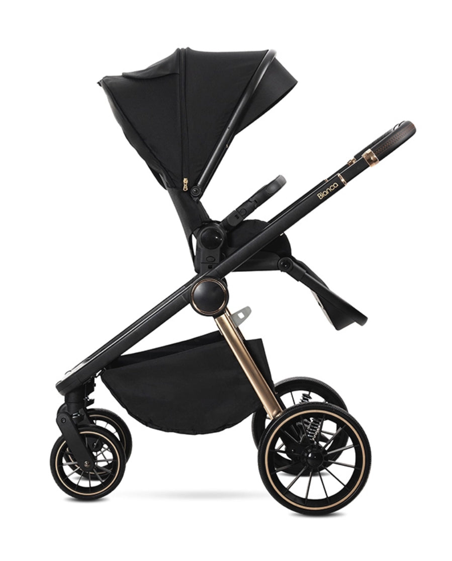 Lorelli Bianca 3in1 Travel System - Black
Includes Aria Luxe Car Seat and Rain Cover