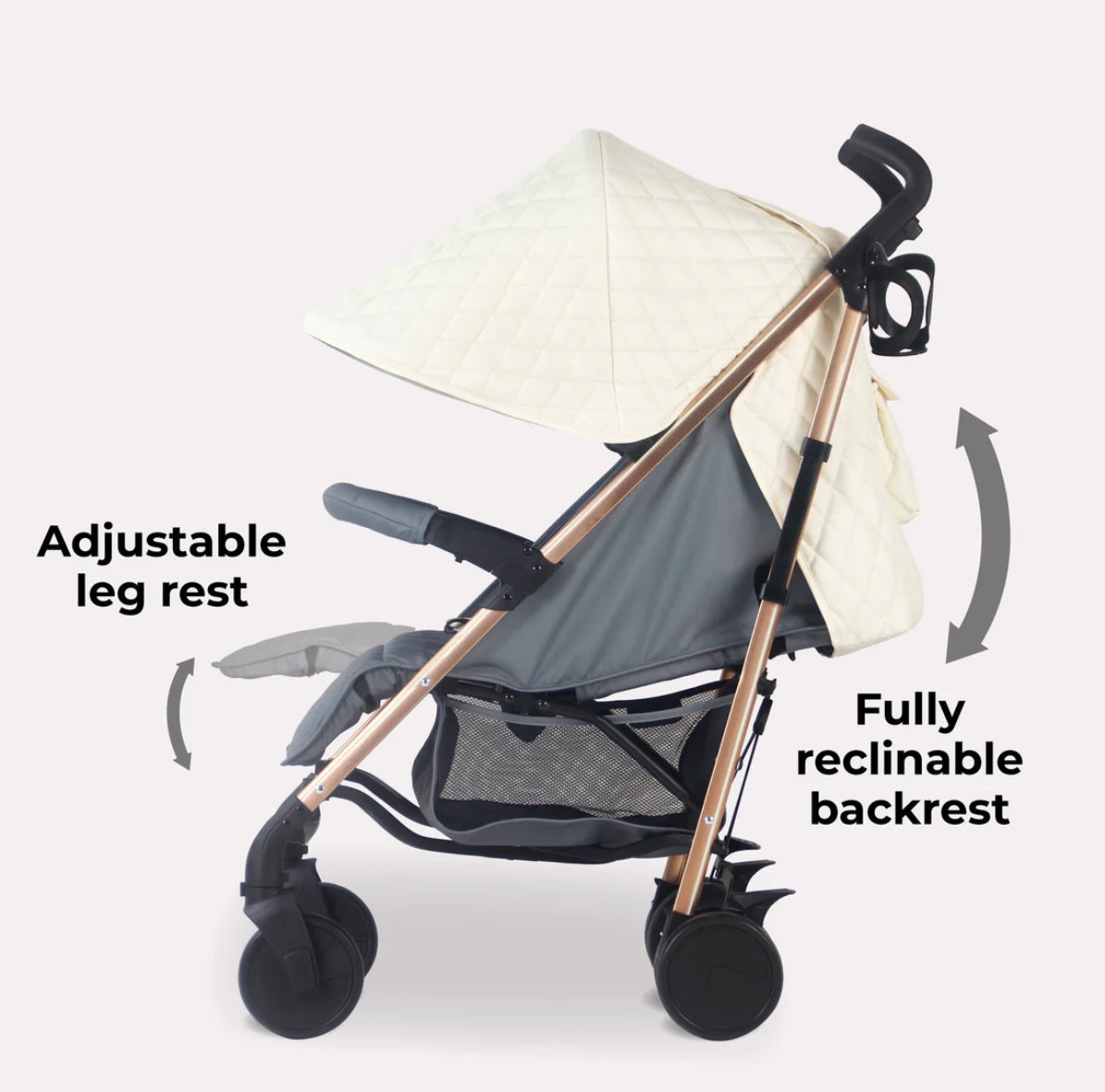 MB51 Plus Stroller - Quilted Champagne