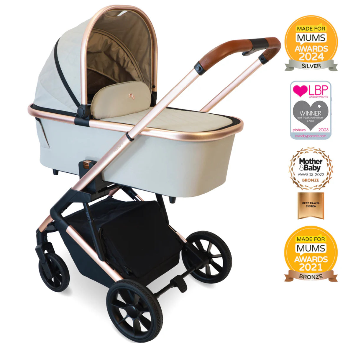 MB500 3-in-1 Travel System - Rose Gold Stone