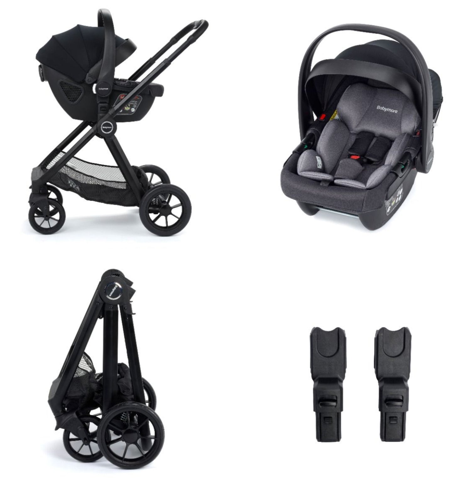 Babymore Mimi Travel System Coco Car Seat - Black