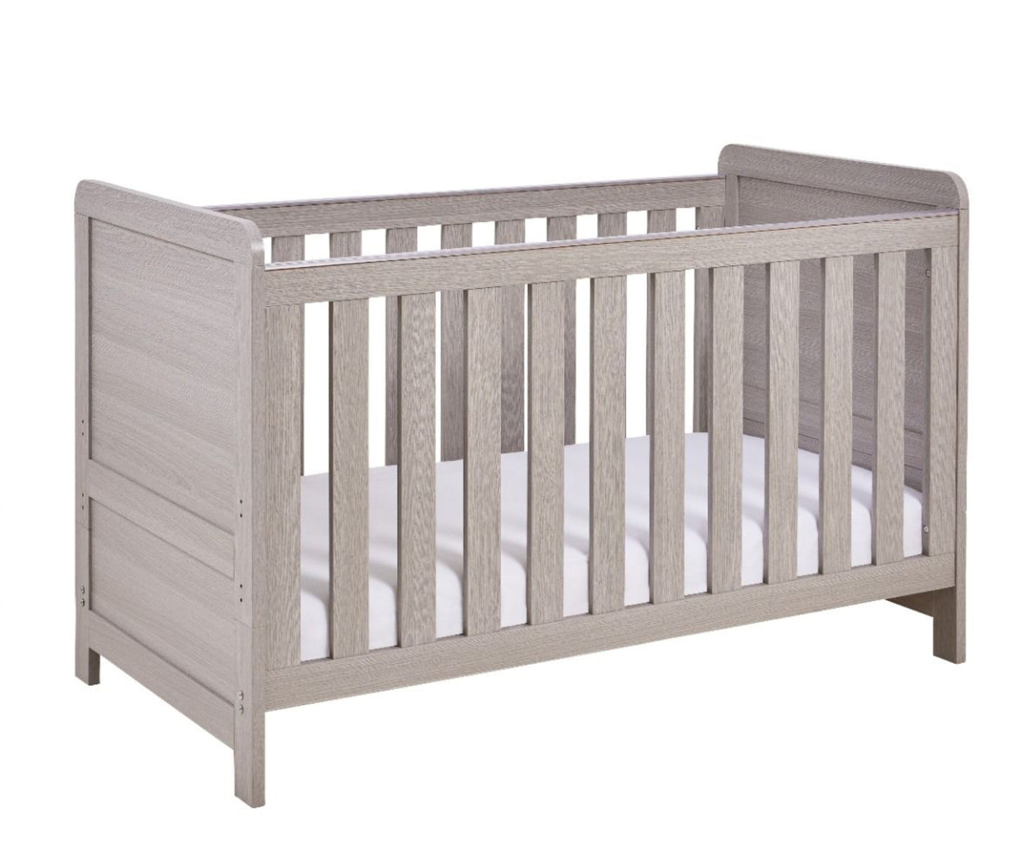 Babymore Caro Cot Bed - Grey Wash