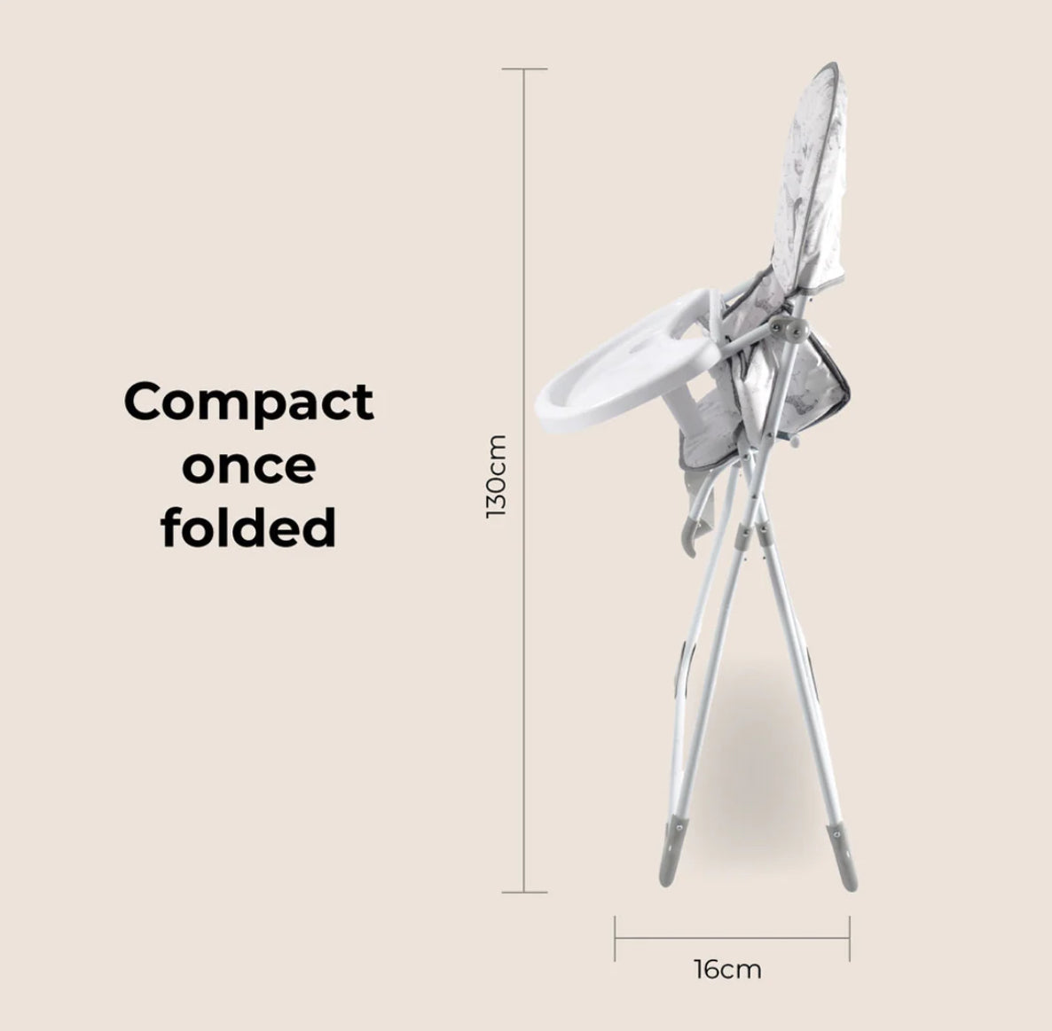 MBHC1 Compact Highchair - Elephants
