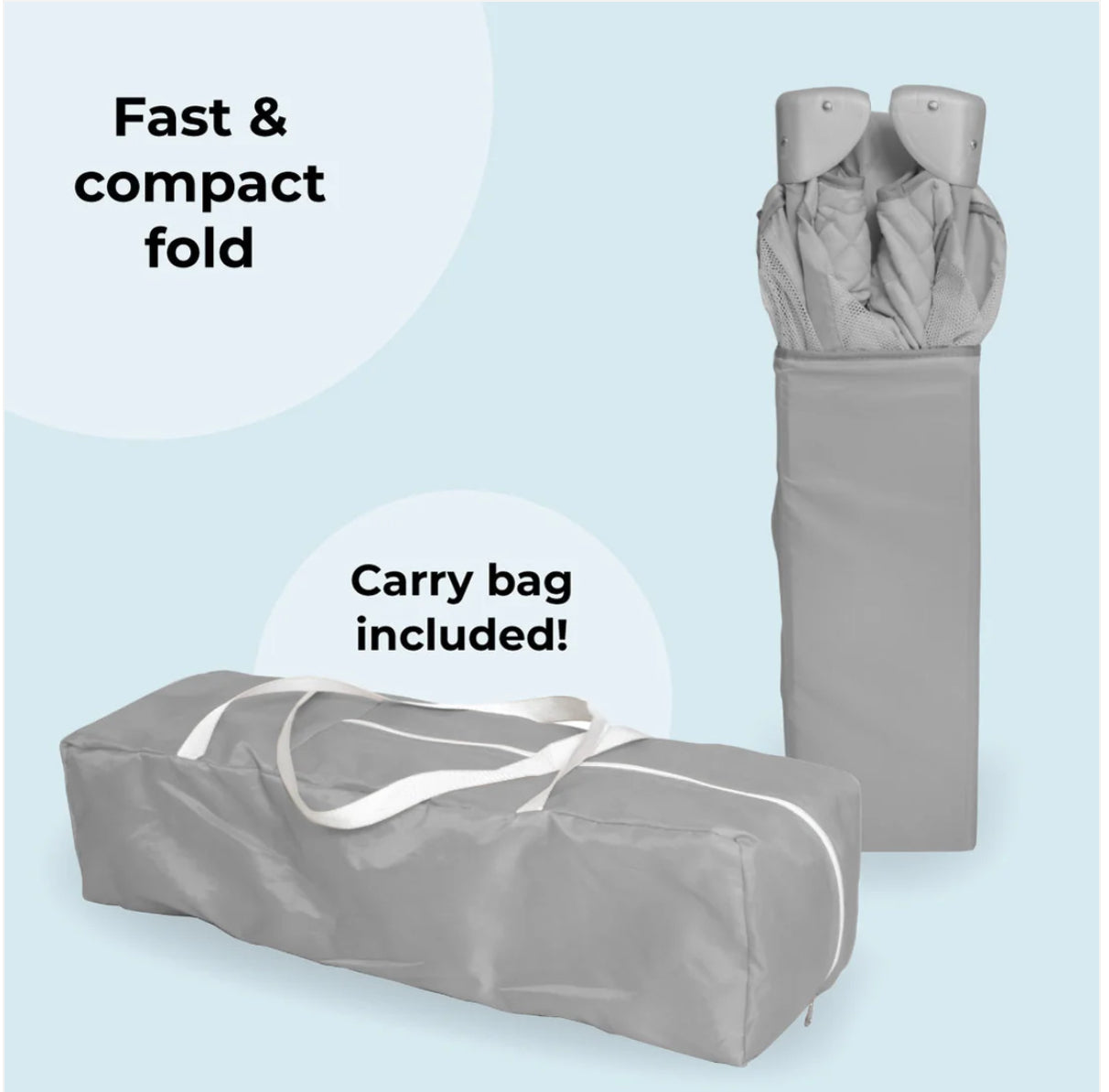 MBTC1 Travel Cot - Elephants