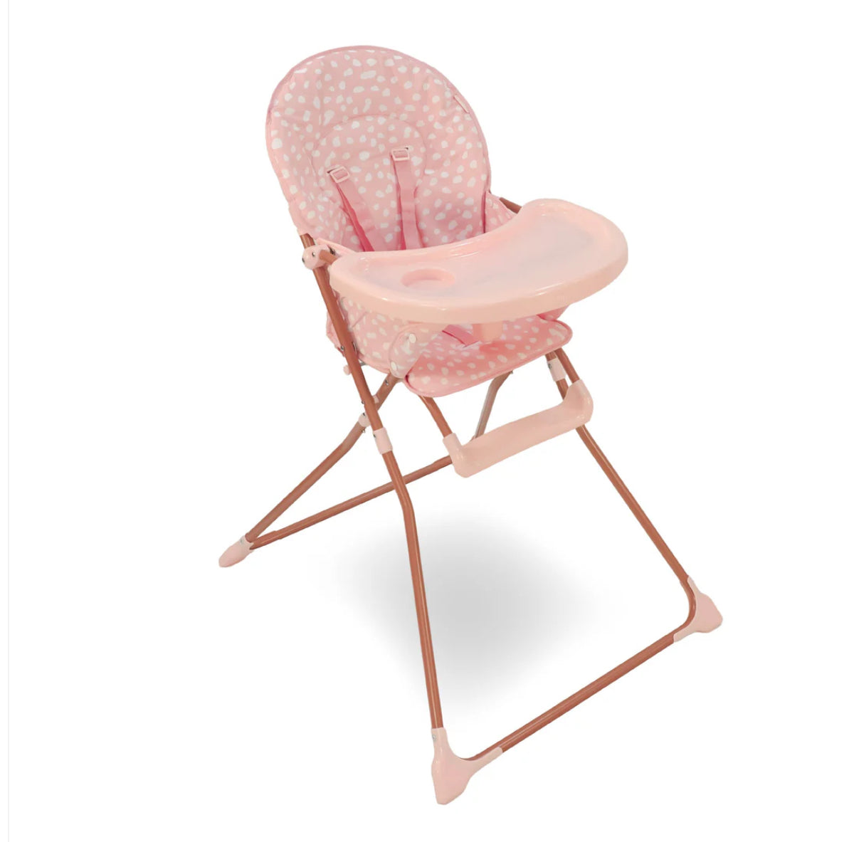 MBHC1 Compact Highchair - Pink Dalmatian