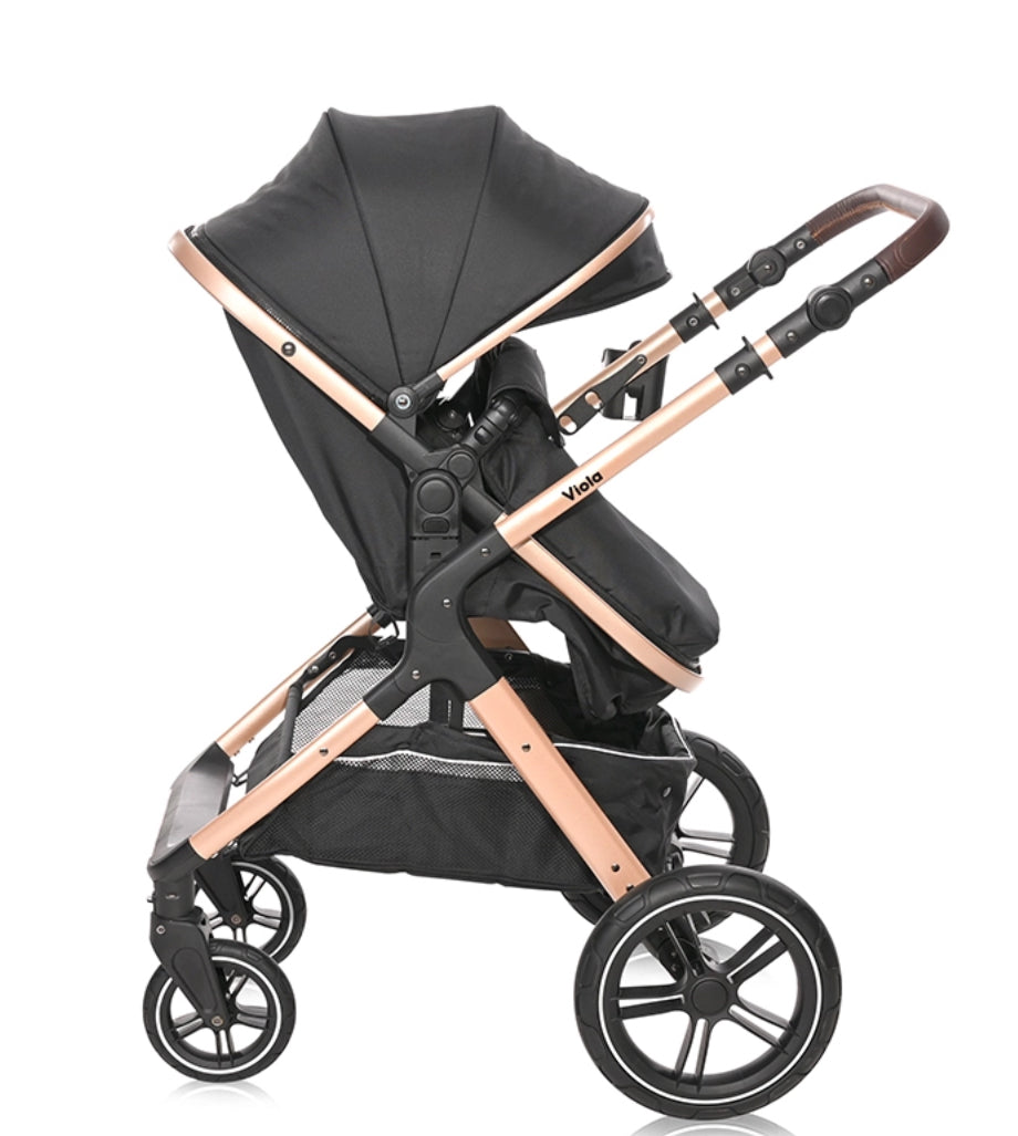 Lorelli Viola 3in1 Travel System Bundle - Black