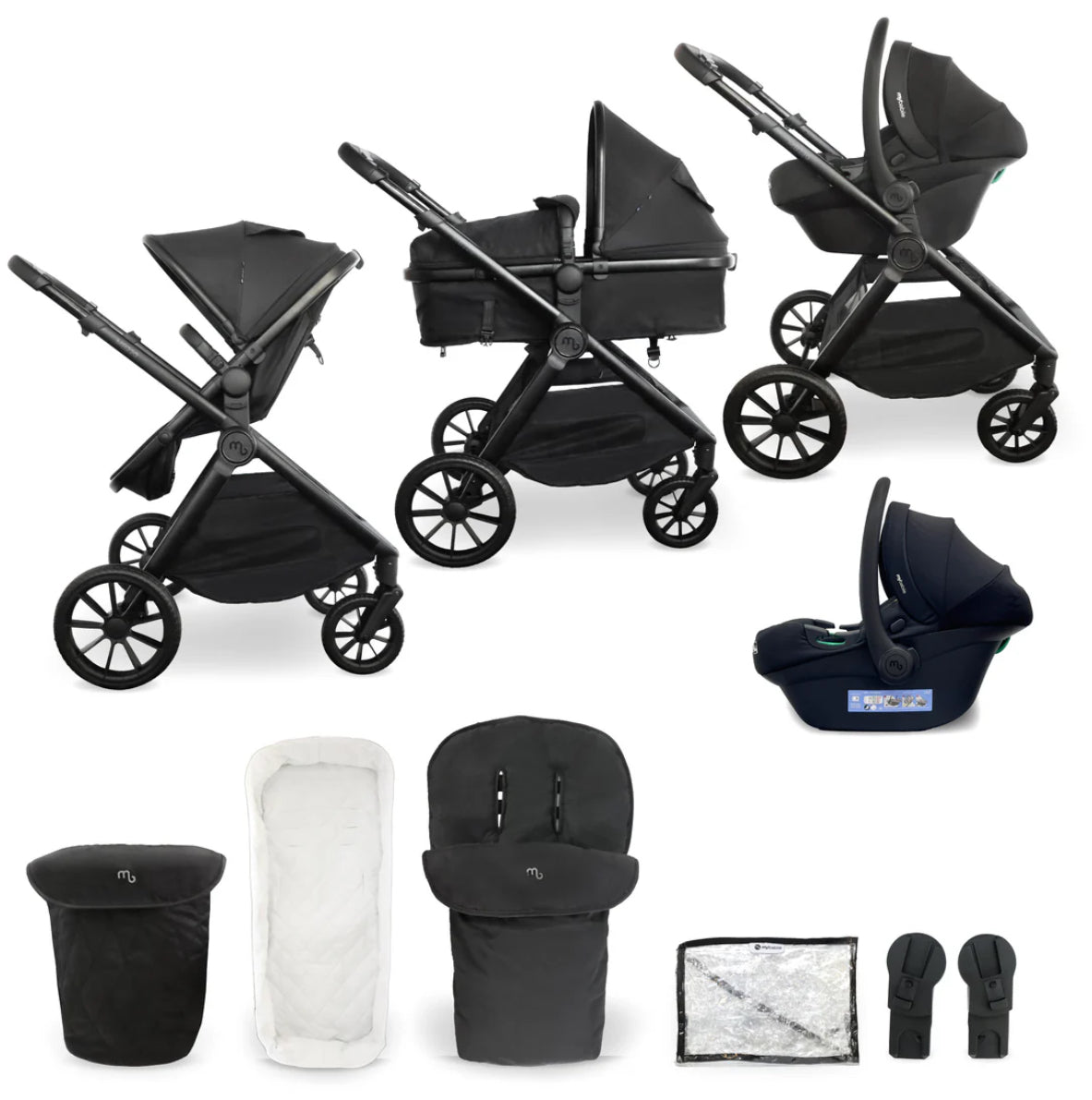 MB220 3-in-1 Travel System - Black