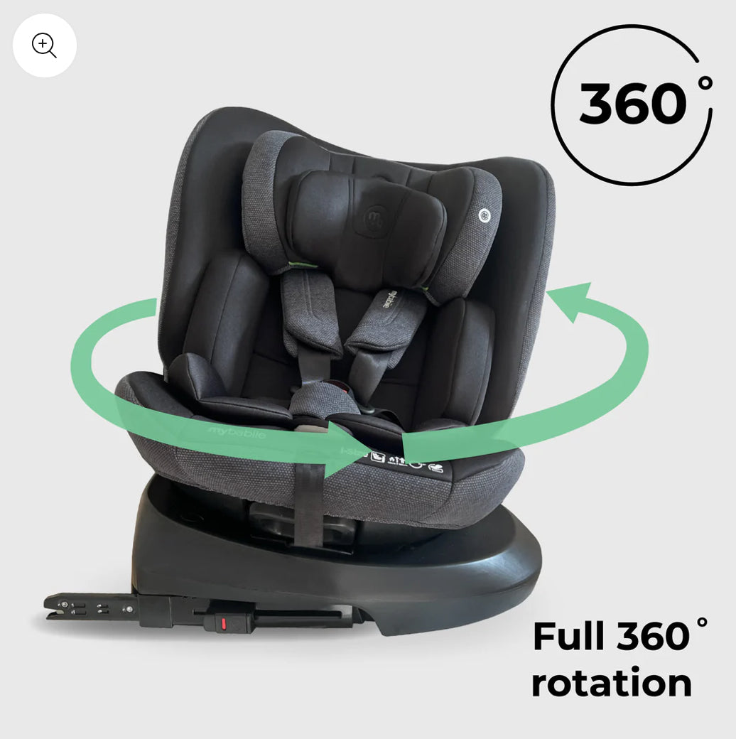 MBCS200 Spin R129 Car Seat with Top Tether - Black