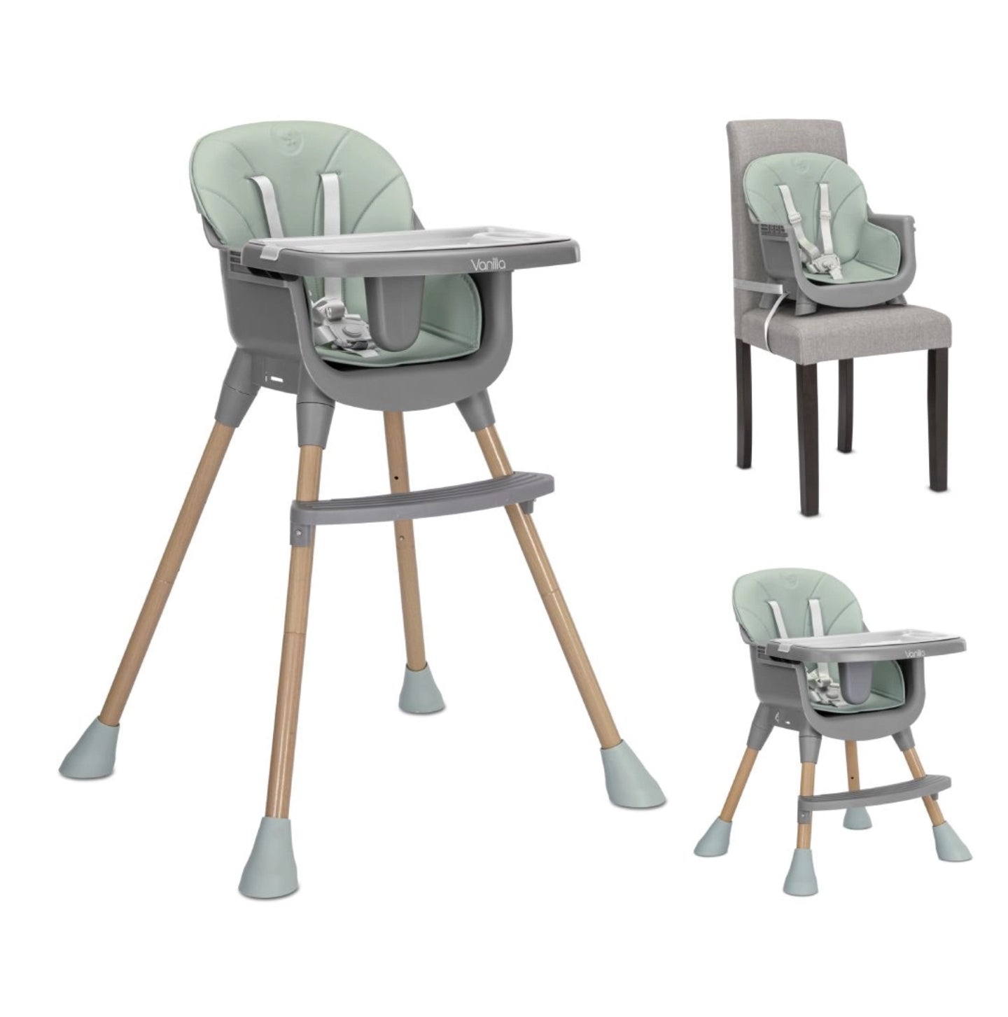 Lorelli Vanilla 3in1 Baby Highchair - Green