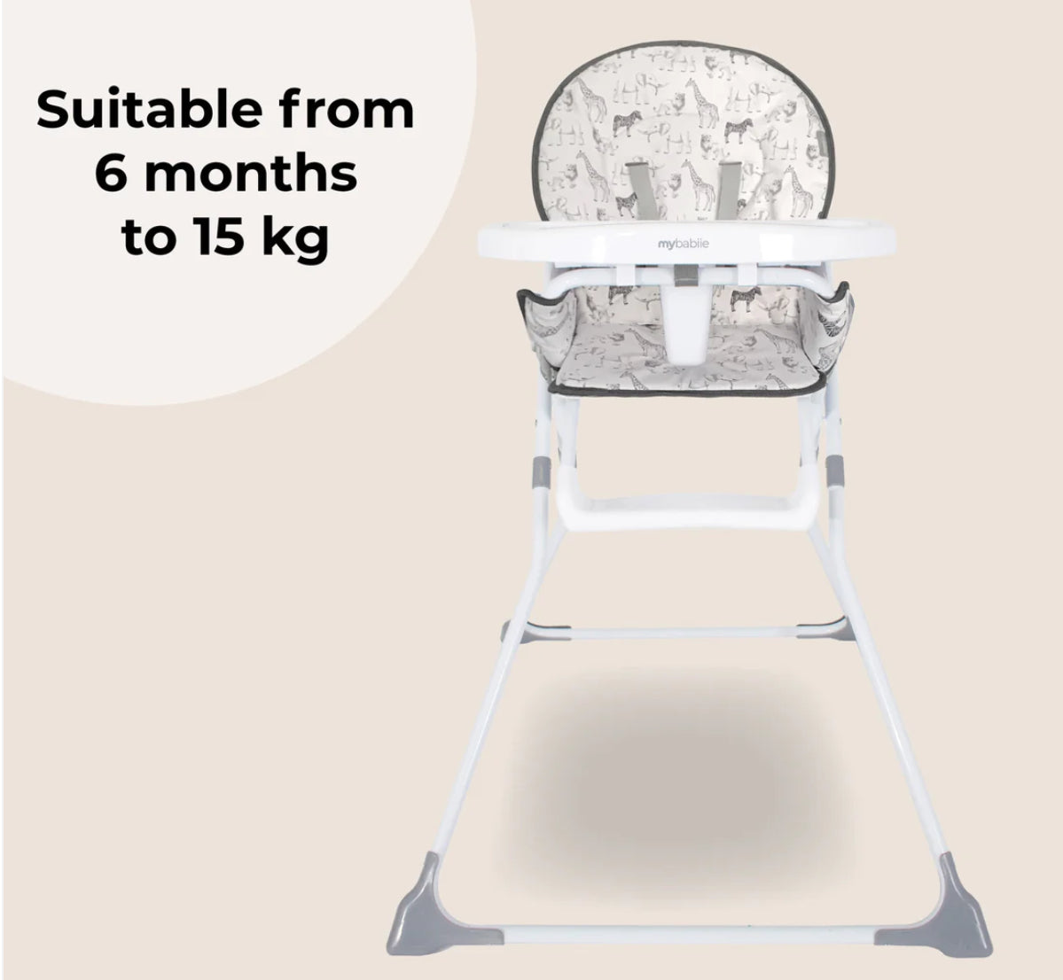 MBHC1 Compact Highchair - Safari