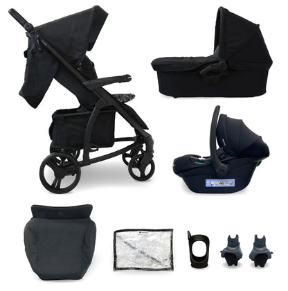 MB200i 3-in-1 Travel System with i-Size Car Seat - Black Leopard