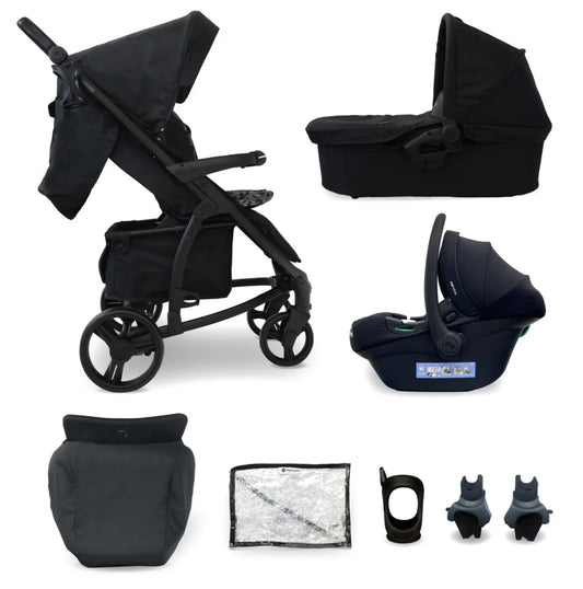 MB200i 3-in-1 Travel System with i-Size Car Seat - Black Leopard