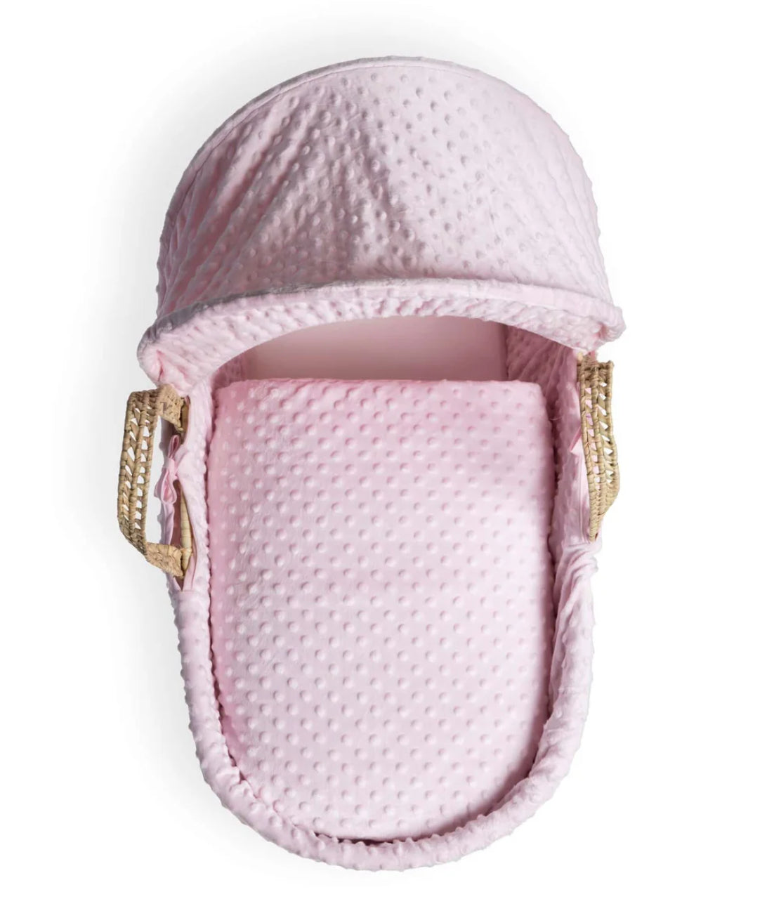 Dimple Palm Moses Basket -Pink