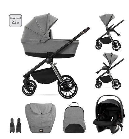 Lorelli Bianca 3in1 Travel System - Grey
Includes Aria Luxe Car Seat and Rain Cover