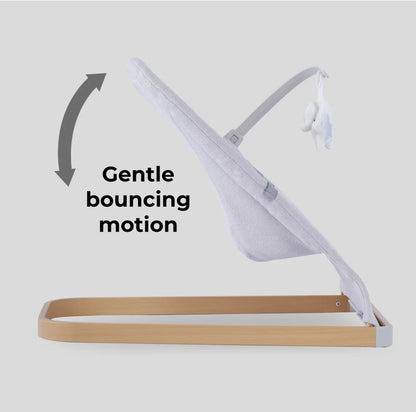 Baby Bouncer with Toy Bar - Grey
