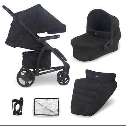 MB200i 3-in-1 Travel System with i-Size Car Seat - Onyx Black