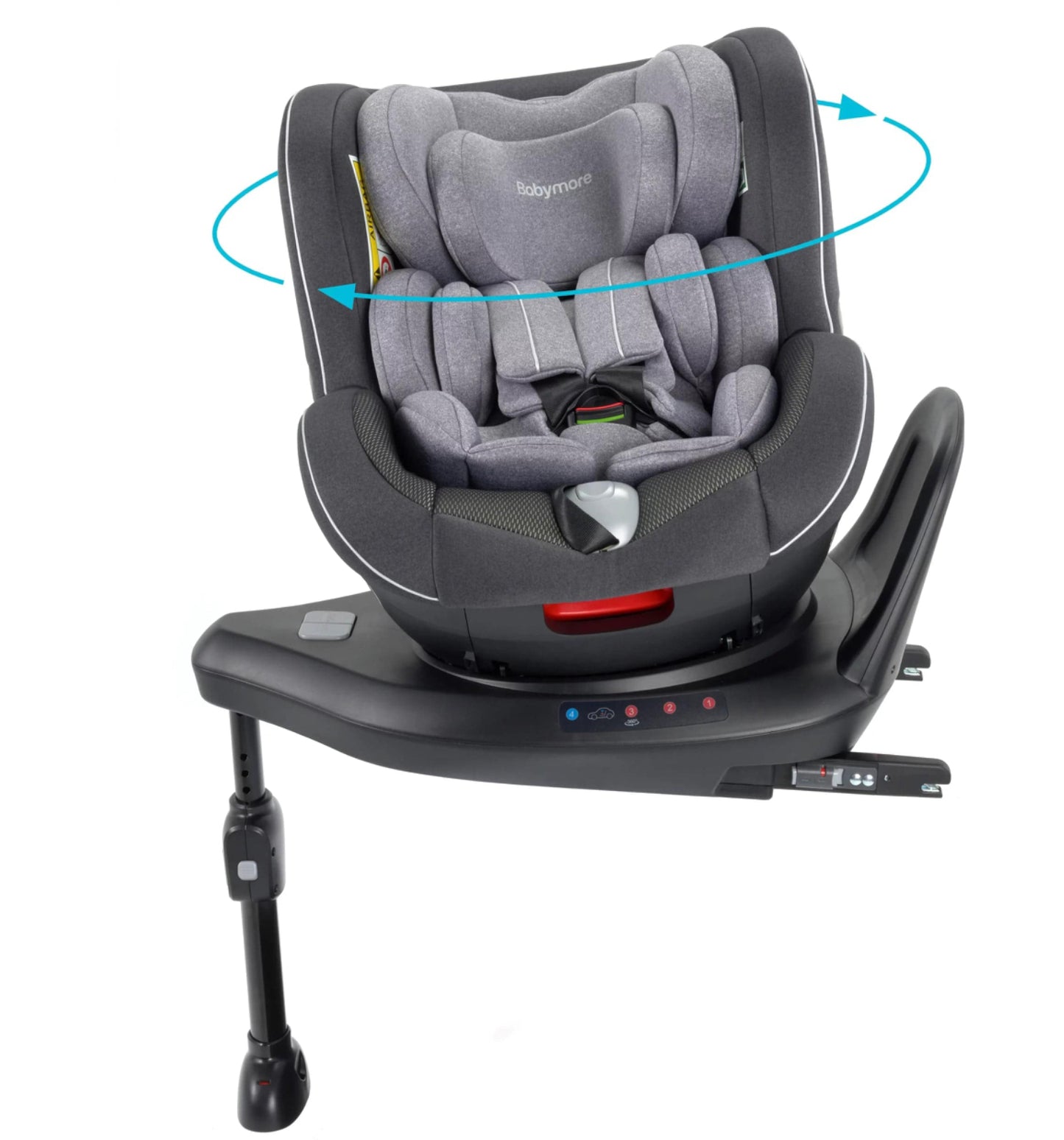 Babymore Kola 360 Rotating i-Size Group 0+/1 Car Seat - Black