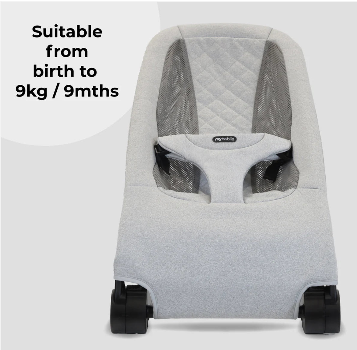 Reclining Baby Bouncer - Grey