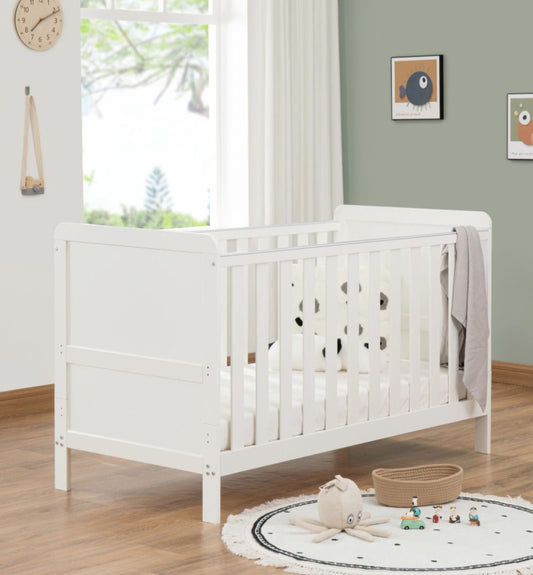 Babymore Caro Urban Cot Bed - White