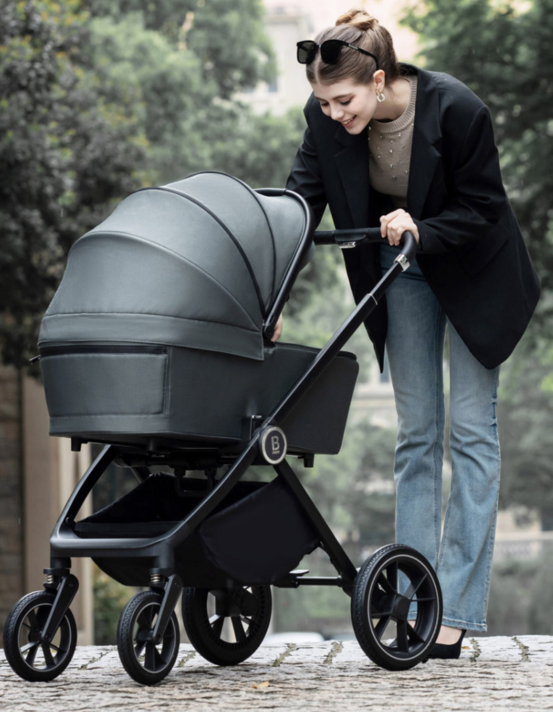 Babymore Kai Travel System Coco Car Seat - Forest Grey