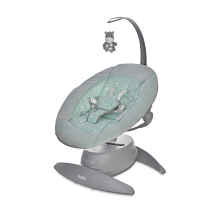 Lorelli Bella Baby Swing Cradle - Frosty Green Stars