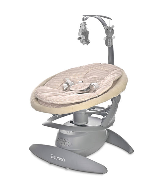Lorelli Toscana Baby Swing Cradle - Beige Dots