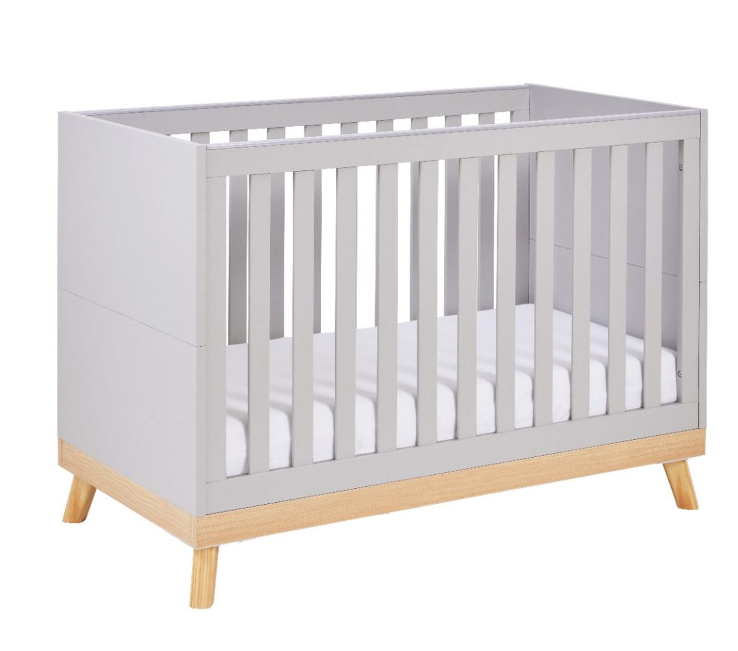 Babymore Mona Mini Cot Bed - Grey