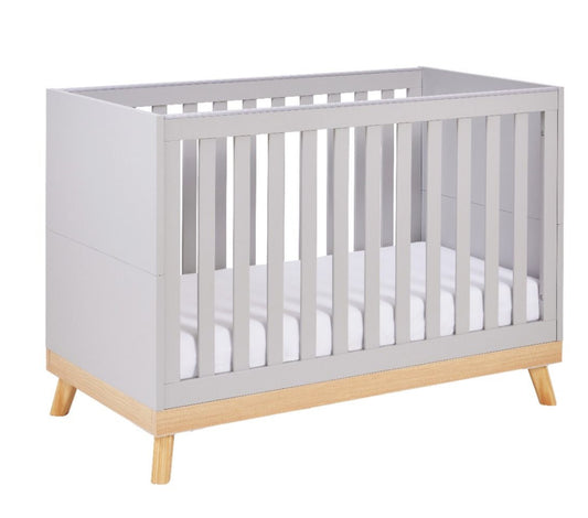 Babymore Mona Mini Cot Bed - Grey