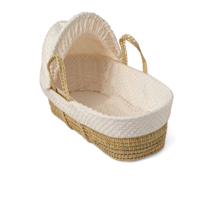 Dimple Palm Moses Basket - Cream