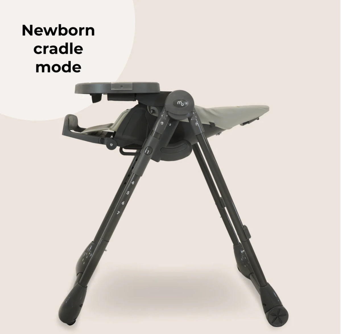 MBHC9 Luxe Highchair from Birth - Grey