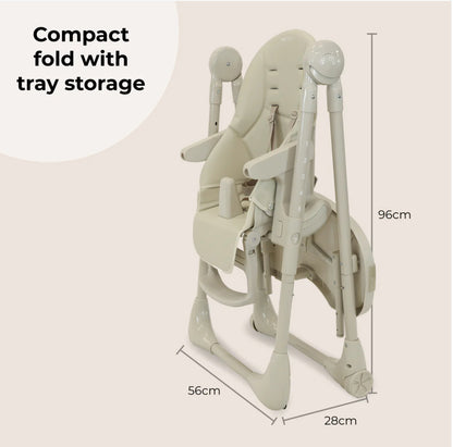 MBHC9 Luxe Highchair from Birth - Oatmeal