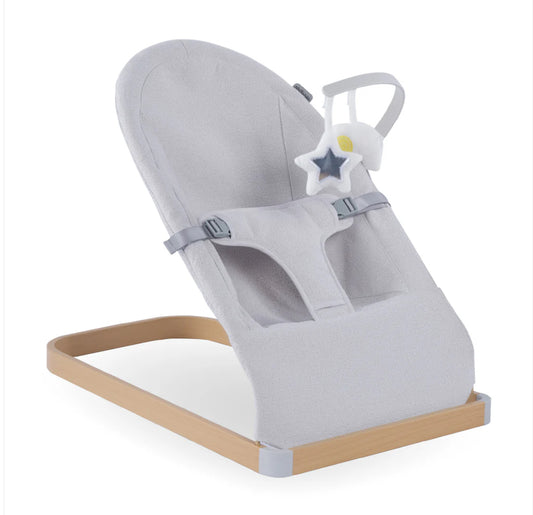 Baby Bouncer with Toy Bar - Grey