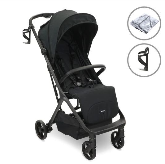 MBX7 Plus Auto-Fold Stroller - Black