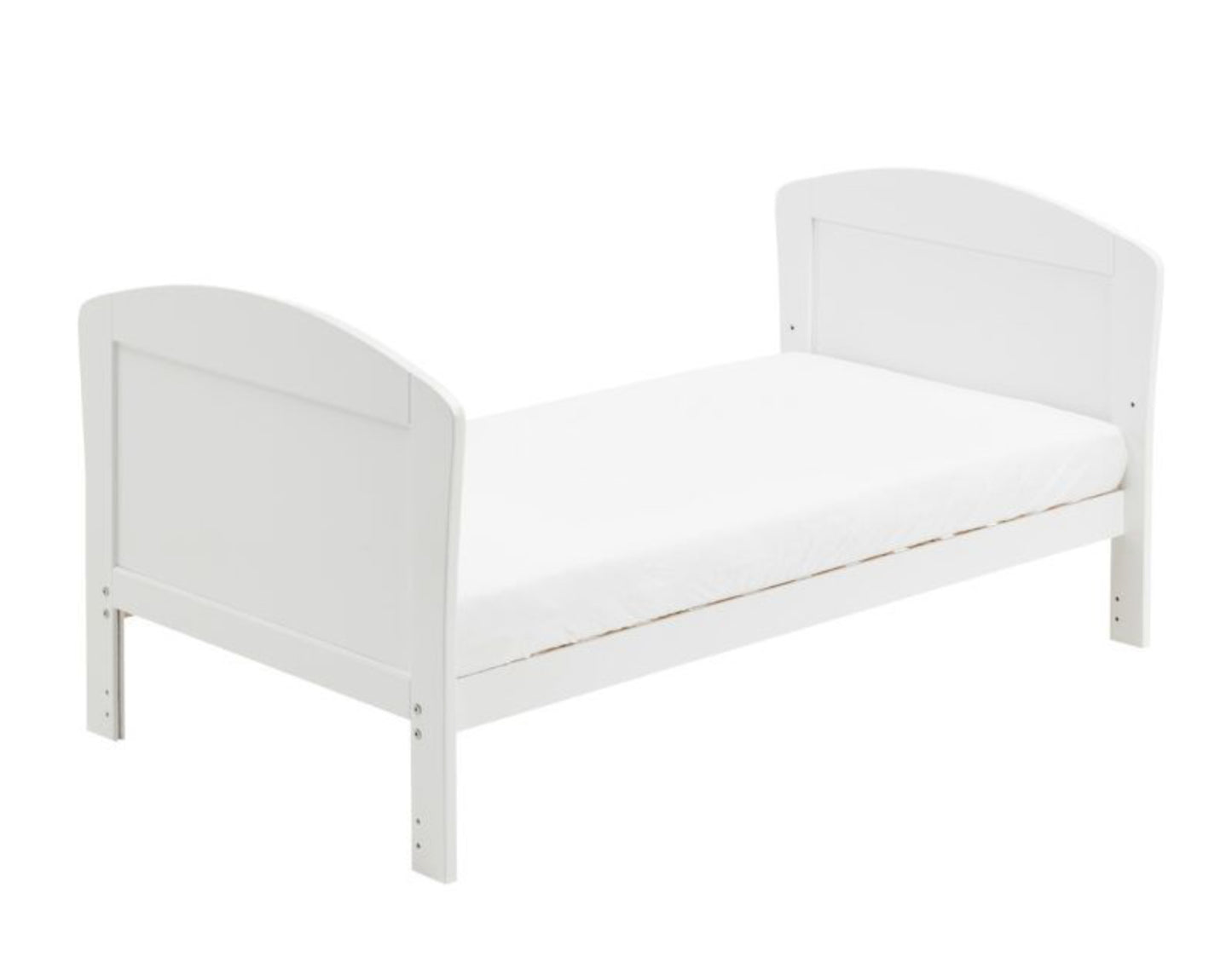 Babymore Aston Dropside Cot Bed - White