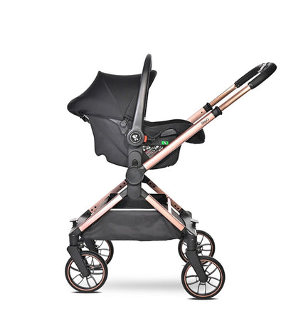 Lorelli Reya 3in1 Travel System Bundle - Black Jasper