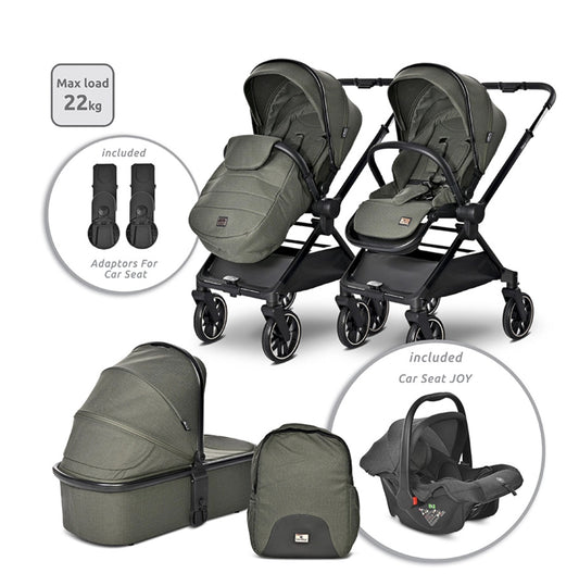Lorelli Reya 3in1 Travel System Bundle - Green