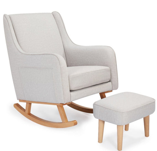 Babymore Ida Nursing Chair & Stool - Cashmere