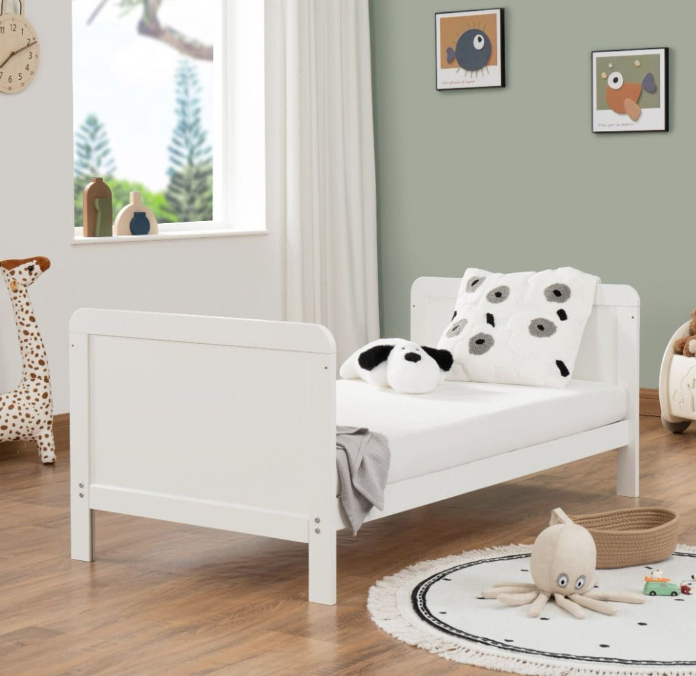 Babymore Caro Urban Cot Bed - White