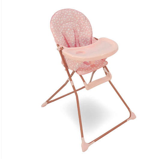 MBHC1 Compact Highchair - Pink Dalmatian