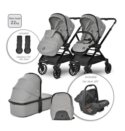 Lorelli Reya 3in1 Travel System Bundle - Grey