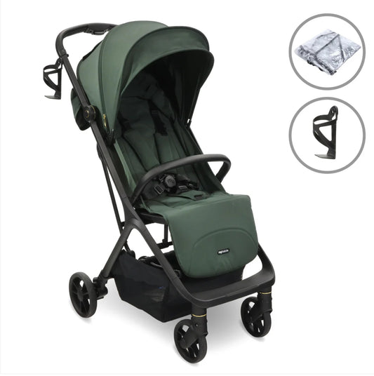 MBX7 Plus Auto-Fold Stroller - Forest Green