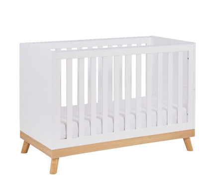 Babymore Mona Mini Cot Bed - White