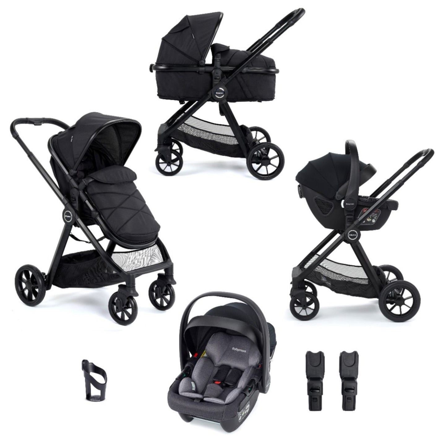 Babymore Mimi Travel System Coco Car Seat - Black