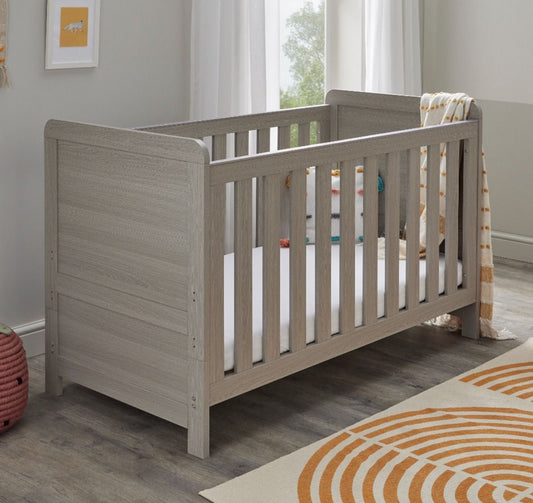 Babymore Caro Cot Bed - Grey Wash