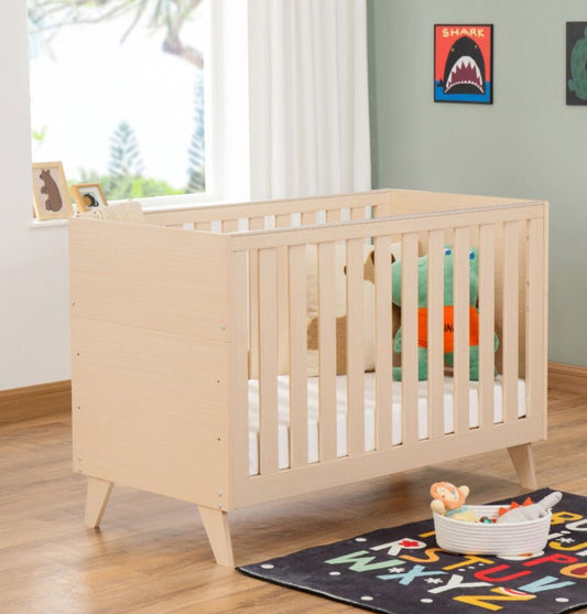 Babymore Dante Mini Cot Bed - Natural