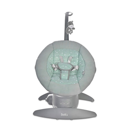 Lorelli Bella Baby Swing Cradle - Frosty Green Stars