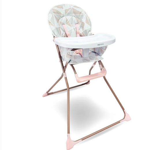 MBHC1 Compact Highchair - Rose Geo