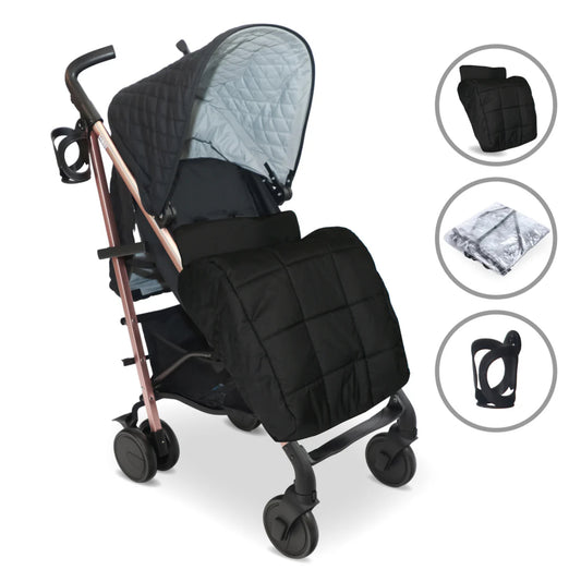MB51 Plus Stroller - Quilted Black