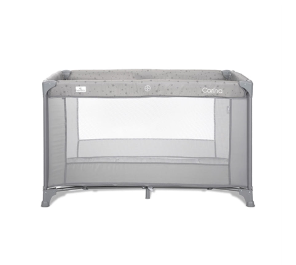 Lorelli Carina 1 Layer Baby Cot - Grey Stars