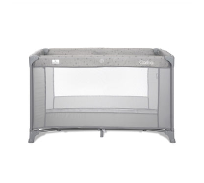 Lorelli Carina 1 Layer Baby Cot - Grey Stars