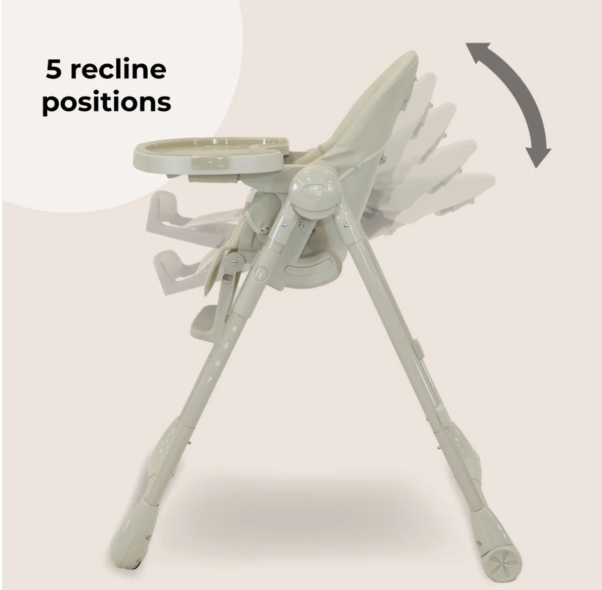 MBHC9 Luxe Highchair from Birth - Oatmeal